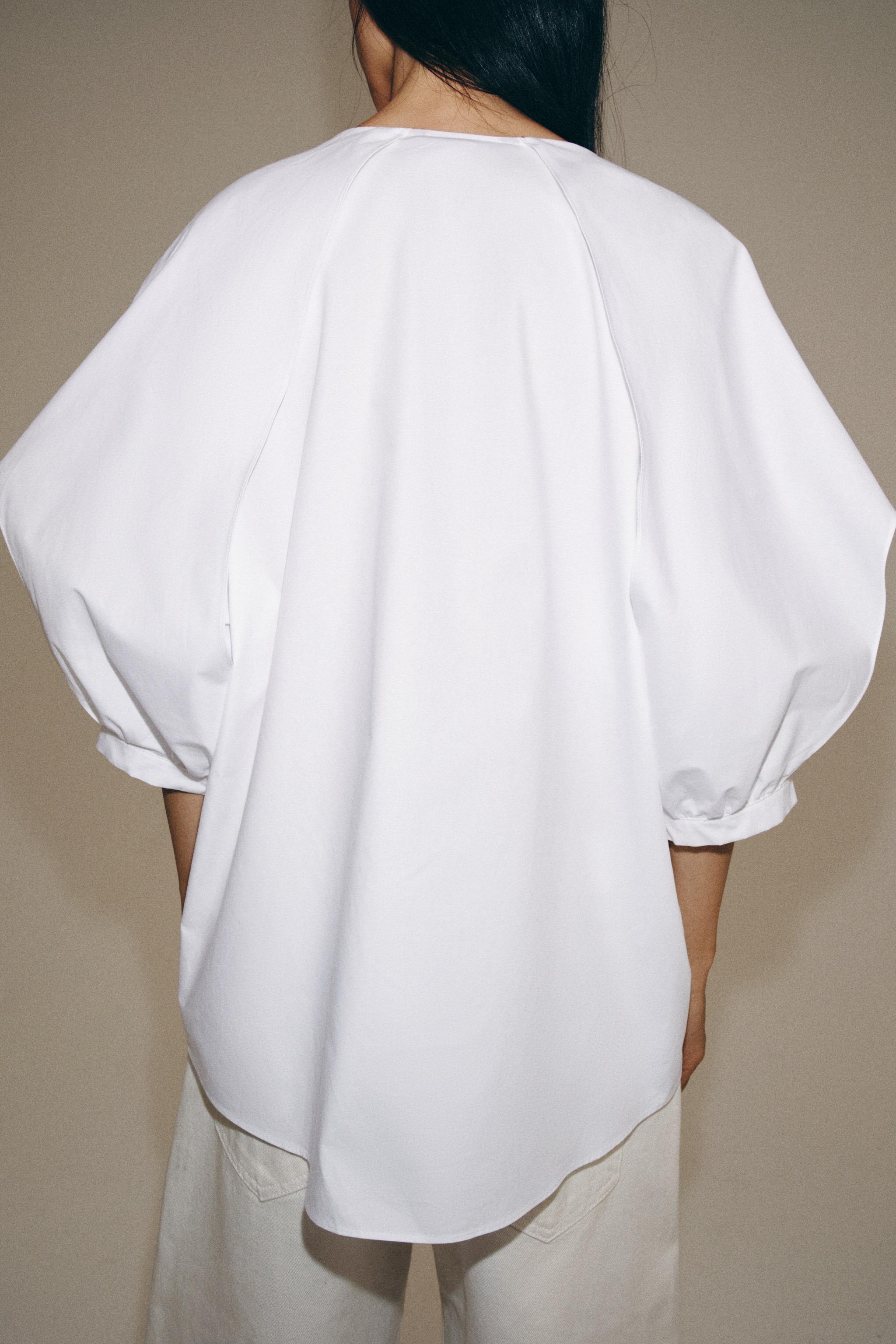PLEATED SLEEVE SHIRT ZW COLLECTION